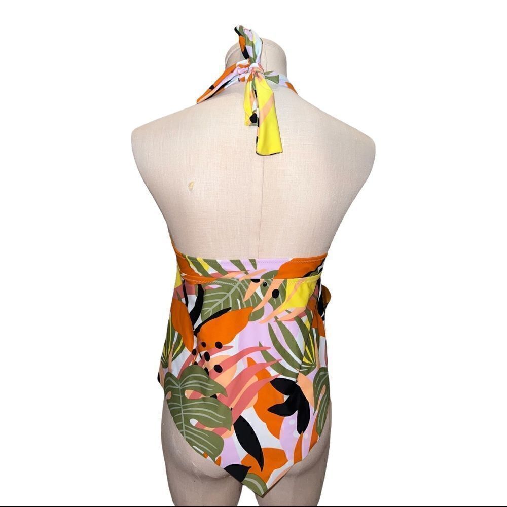 Bar III Tropical-Print Tankini Top Multicolor Floral Medium NWT - Picture 3 of 8